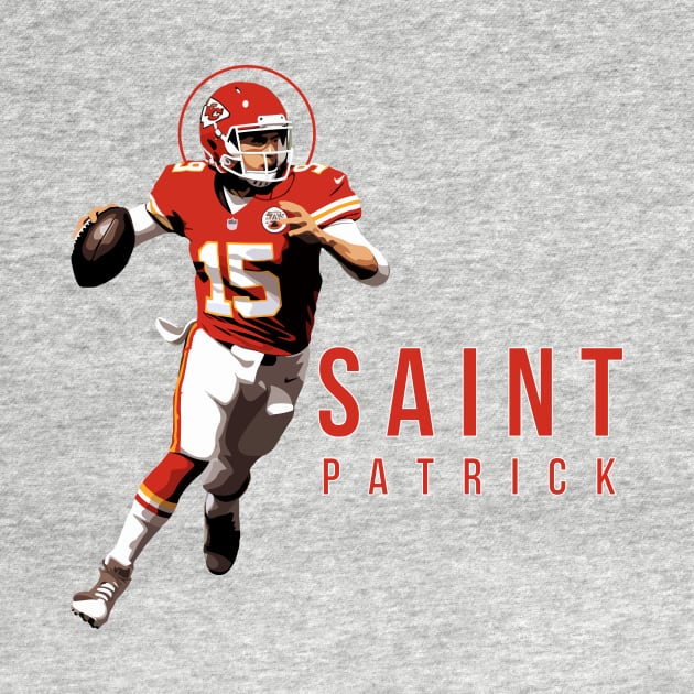 Saint Patrick Mahomes Day Tee | Kansas City Chiefs Tapestry by Baydream